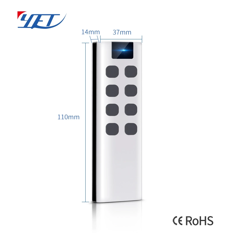 RF Long Distance 1/2/4/6/8/10 Keys Wireless Remote Transmitter 433MHz Frequency
