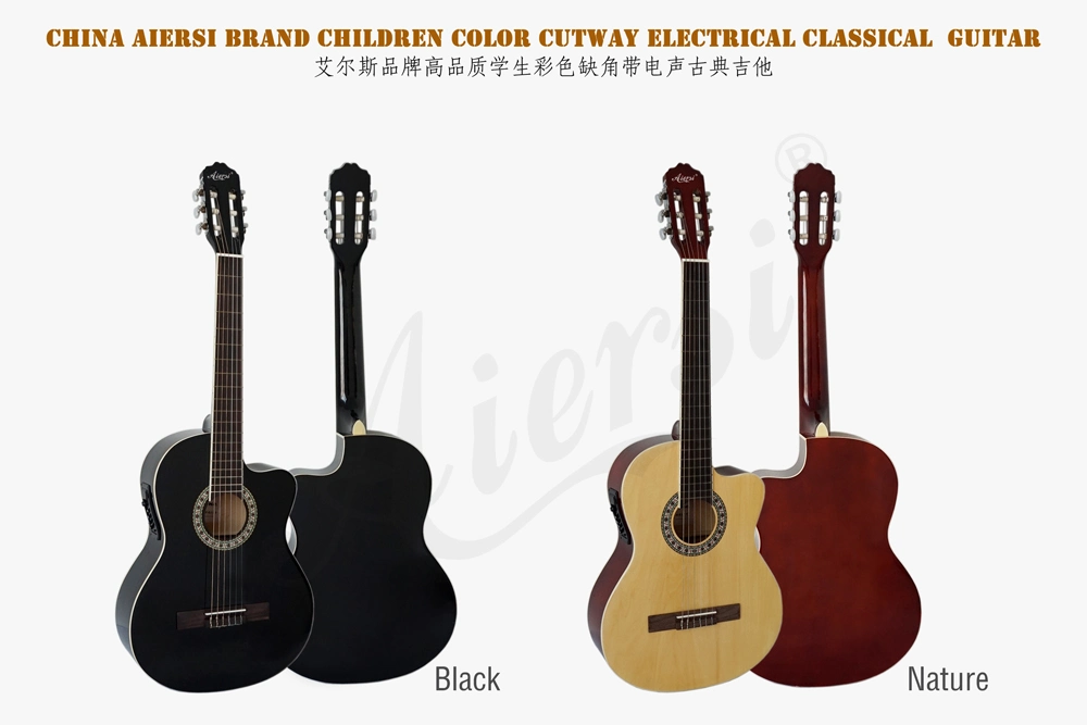 4/4 Linden Plywood Classical Guitar Electrical Classic Guitar (SC041CE)