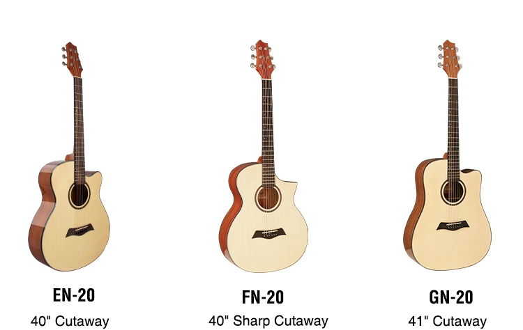 Wholesale Price Korean Mahogany 40inch Wooden Acoustic Guitar