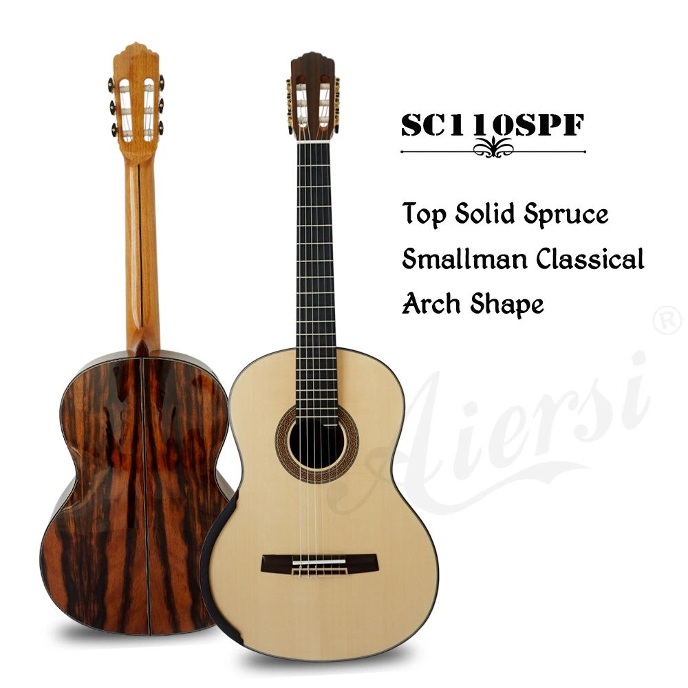 Aiersi Brand Master Level Java Ebony Smallman Classical Guitar