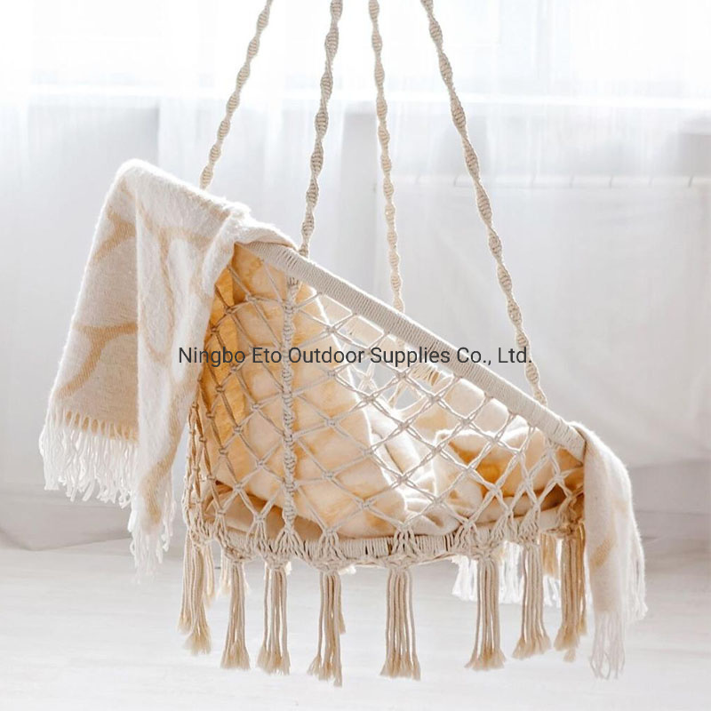 Hot Traditional Hand Woven Chinese Style Customized Nest Macrame Swing Chair Seat