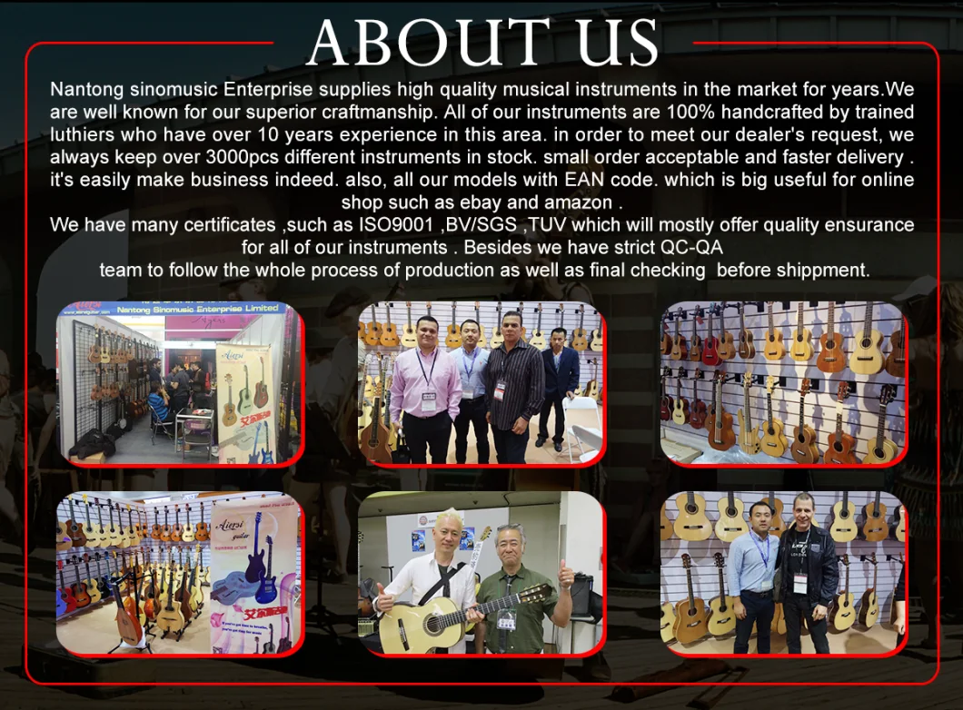 Aiersi Wholesale Custom Made All Solid Master Acoustic Guitar