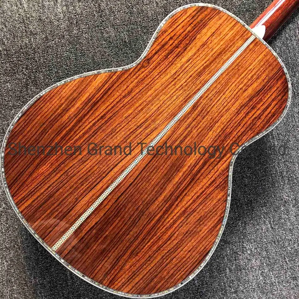 Custom Solid Cedar Top Om42 Acoustic Guitar Grand 00042 Acoustic Electric Guitar OEM 000 42/Om-42 Classical Folk Guitar