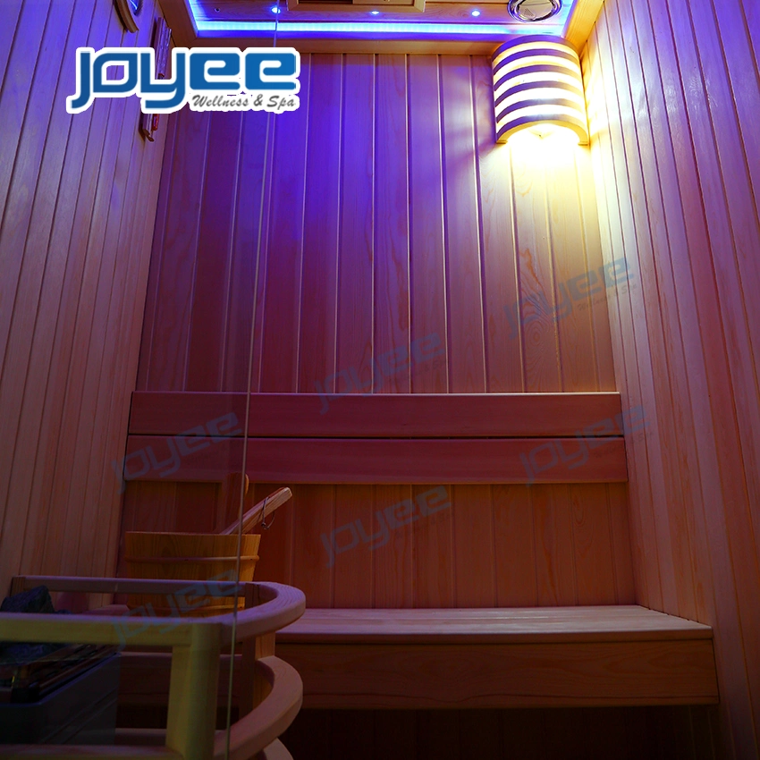 Joyee Traditional Style Indoor Wooden Traditional Dry Steam Sauna Room Home Sauna Cabin