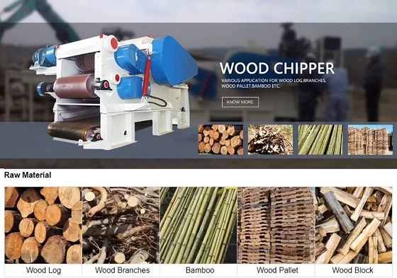 Wood Logs Industrial Drum Wood Chipper for Wood Pellet Production