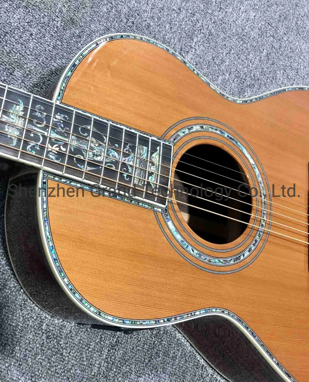 Custom Grand Ooo45c Acoustic Guitar Solid Cedar Top Chinese Made High Quality Acoustic Guitar