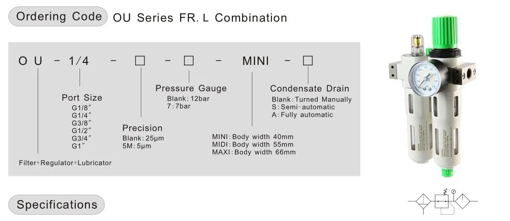 Air Treatment Unit Airtac Air Filter Frl Air Unit Air Filter