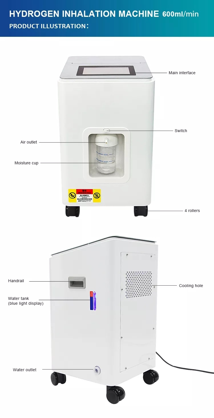 Professional Manufacturer Hydrogen Gas Generator Hydrogen Inhalation for Home Use