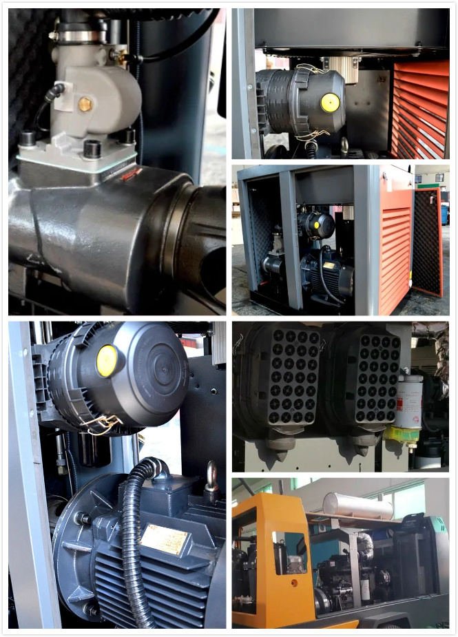 15kw 20HP High Pressure Screw Air Compressor Combined with Air Dryer, Fine Filters and Air Tank