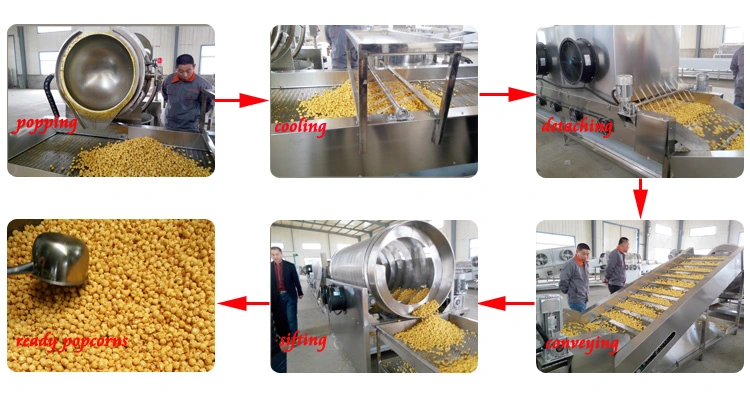 Ce Approved Electric Popcorn Making Machine Gas Caramel Popcorn Machine Commercial Professional Popcorn Maker Machine