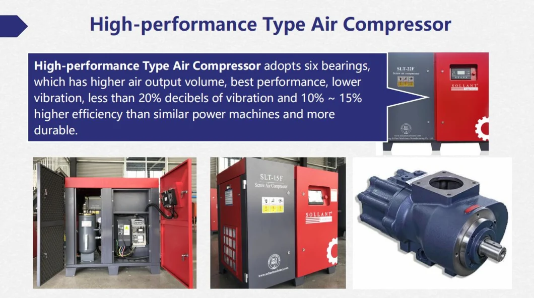 Integrated Screw Air Compressor with Refrigerated Air Dryer/ Air Tank / Fine Filter