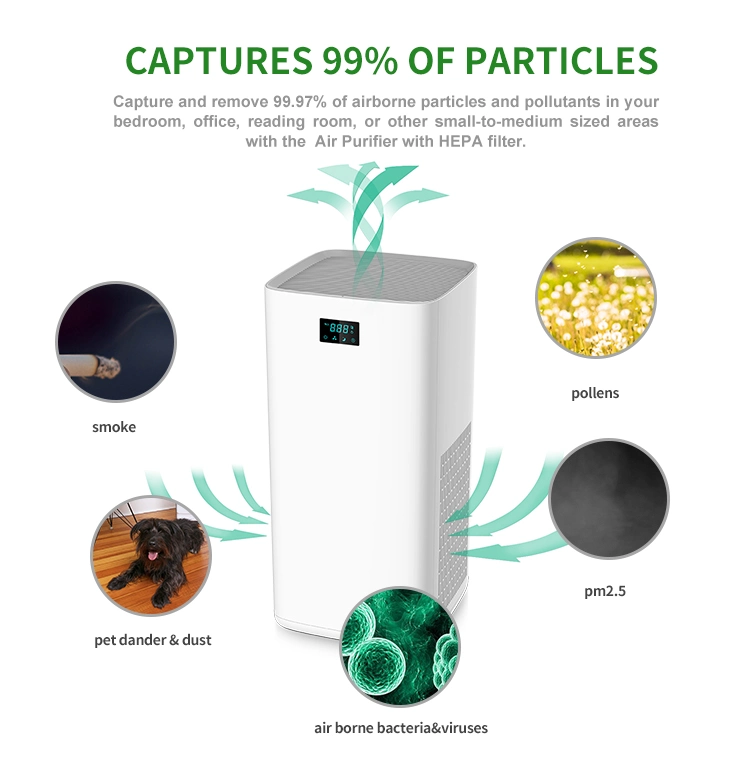 Manufacturers Wholesale Air Cleaner The House Air Purification Pm2.5 Display Air Purifier for Room