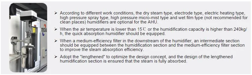 Purified Modular Air Handling Unit Hygenic Ahu Clean Room Air Handlers by Tecka