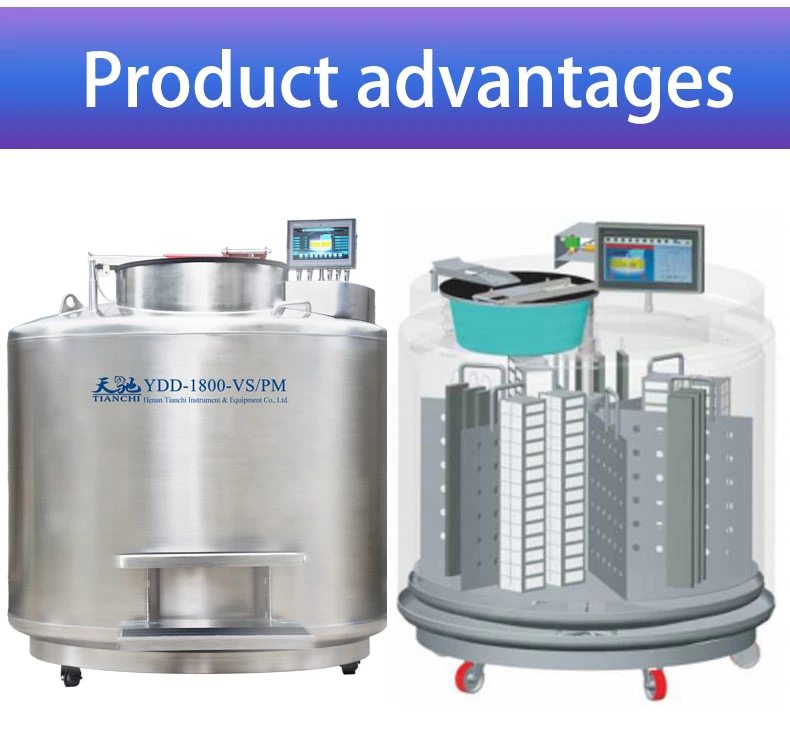 Large-Caliber Liquid Nitrogen Tank Liquid Ydd-1800-Vs/PT Nitrogen Storage System