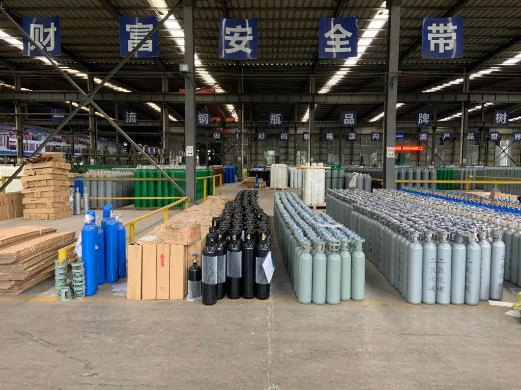 Steel Gas Cylinder Oxygen Nitrogen Argon Helium Gas Cylinder Gas Bottle