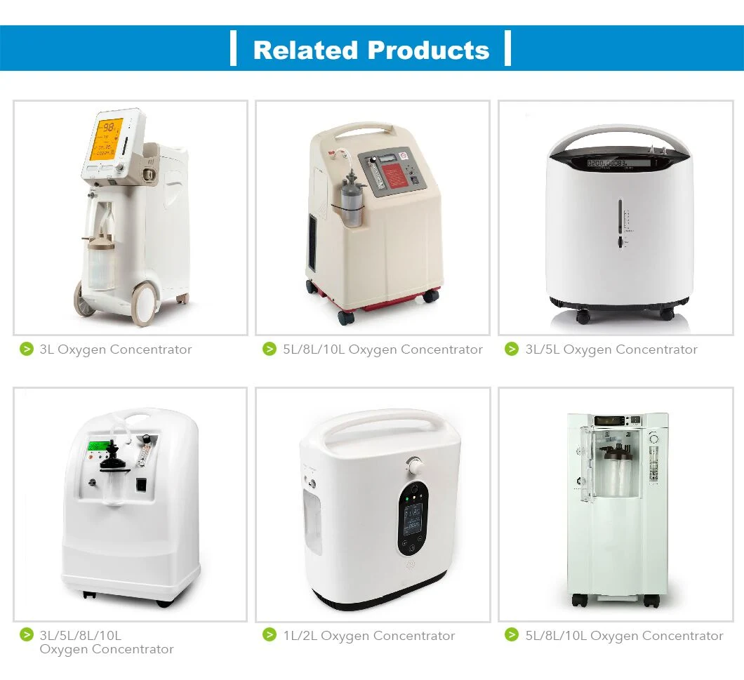 Durable Single/Dual Flow Oxygen Concentrator 5L/8L/10L Large LCD Display O2 Generator Machine