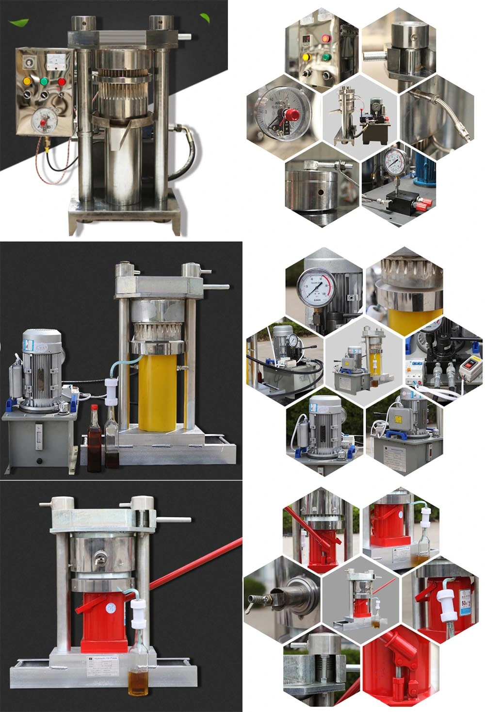 High Efficiency Oil Cold Press Machine Automatic Hydraulic Sesame Oil Making Machine
