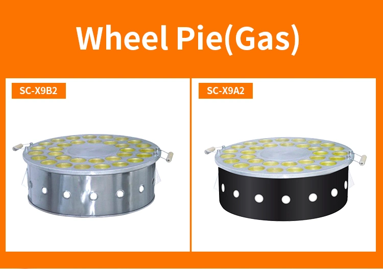 Commercial Gas Round Shape 32 Holes Red Bean Cake Machine Wheel Pie Making Machine