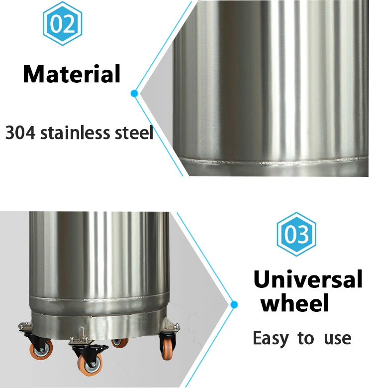 Large-Caliber Liquid Nitrogen Tank Liquid Ydd-1600-Vs/Pm Nitrogen Storage System