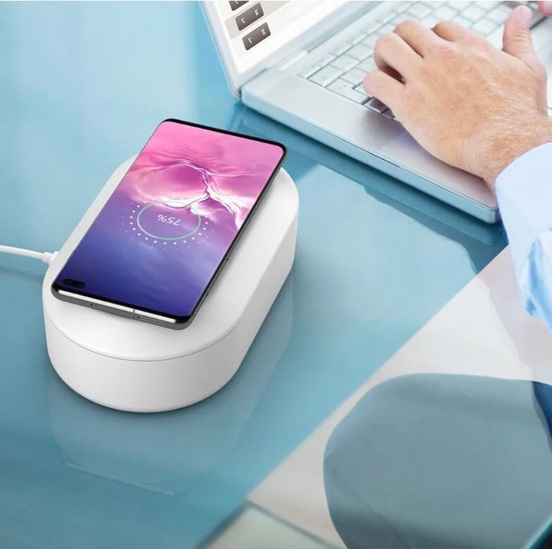 New Ultraviolet Wireless Mobile Phone Sterilization Box Aromatherapy UV Sterilization Mask Sterilizer 15W Wireless Charger