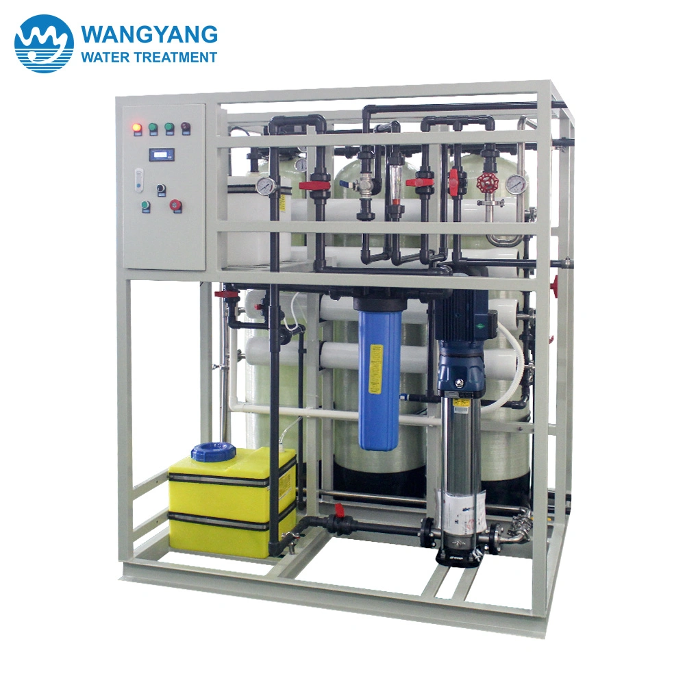 1000L/H Industry Reverse Osmosis for Hotel Drinking Water Purification with Manual Sand Carbon Softener