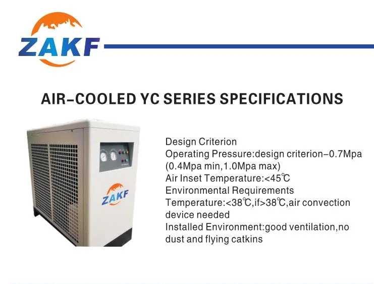 AC-100 Air Compressor Dryer System 75kw Refrigerated Air Dryer