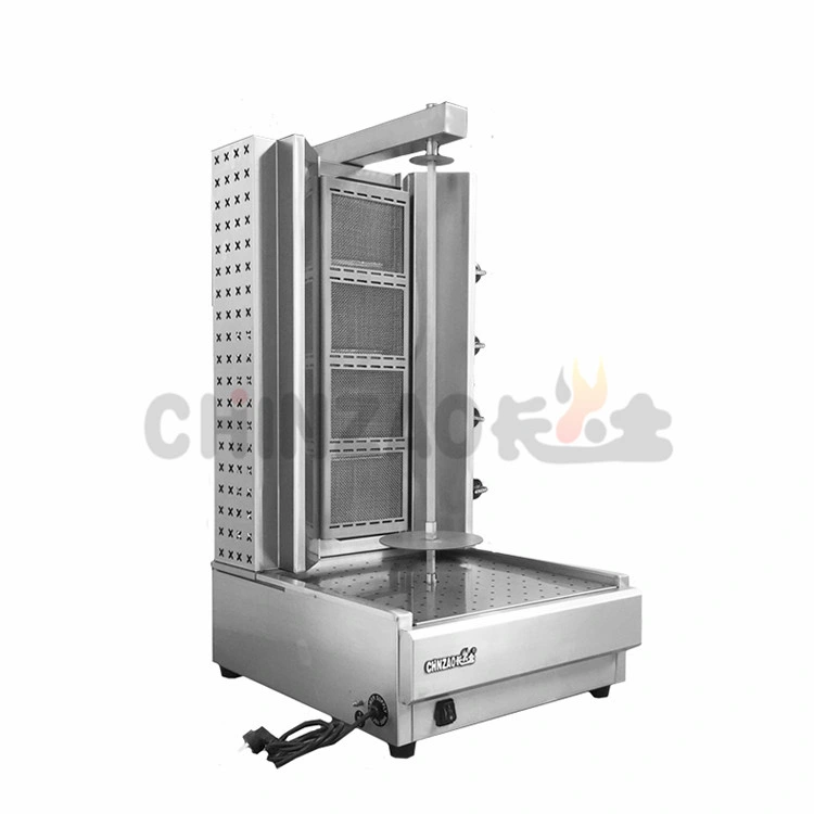 4 Burners LPG Gas Shawarma Machine Kebab Making Machine Grill Snack Machine Chz-894