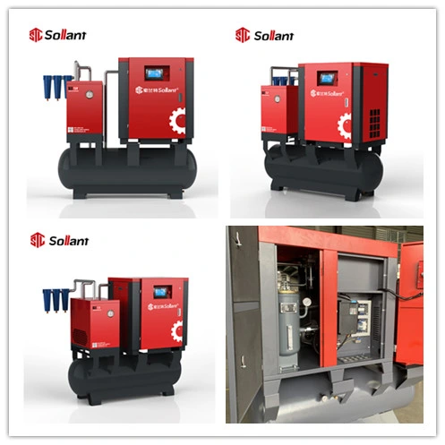 Integrated Screw Air Compressor with Refrigerated Air Dryer/ Air Tank / Fine Filter/ Air Compressor