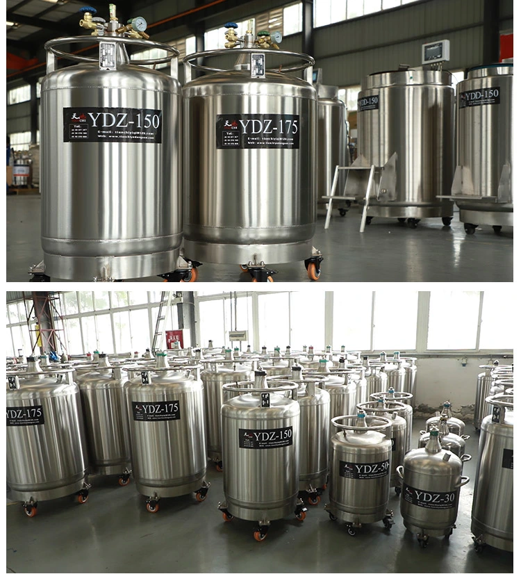150 Liter Liquid Nitrogen Container Ln2 Tank Cryogenic Liquid Nitrogen Tank Manufacturer