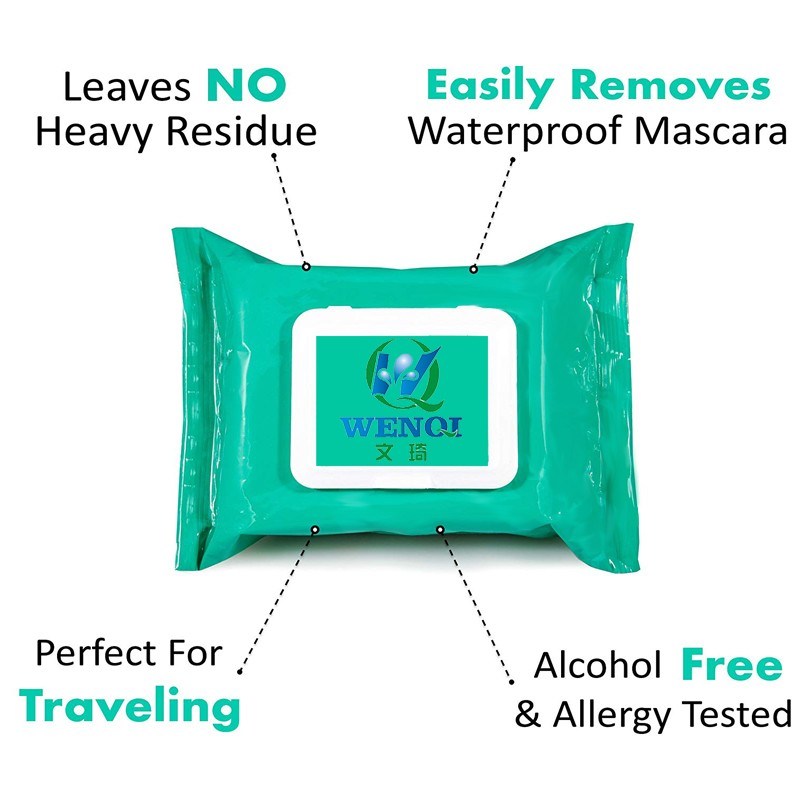 Makeup Remover Wipes with Grape Seed & Olive Oils for Sensitive Skin