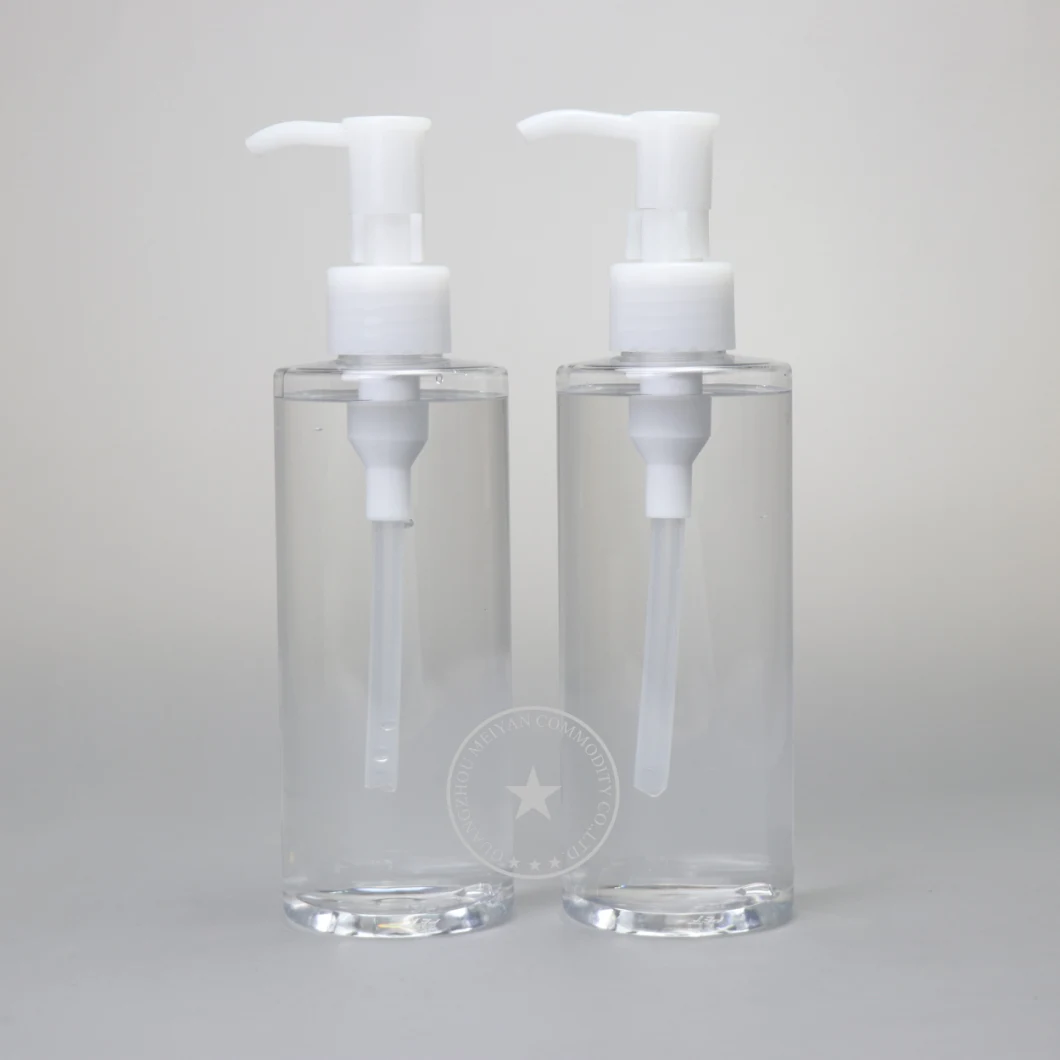 200ml Pet Plastic Remover Bottle Pet Jar with Oil Pump for Cosmetic Packing