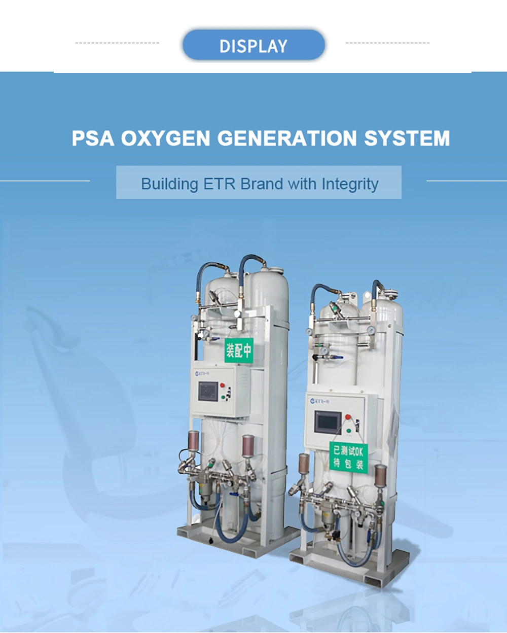 Two Towers Psa Zeolite Molecular Sieve Oxygen Generator/Oxygen Concentrator