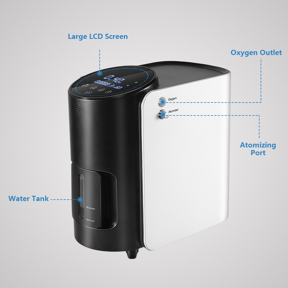 1-7L Home Mini Portable Oxygen Concentrator Machine Smart Oxygen-Concentrator