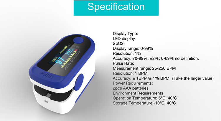Wholesale Blood Oxygen Saturation OLED Display Fingertip Clip Pulse Oximete Blood Oxygen Testing Device