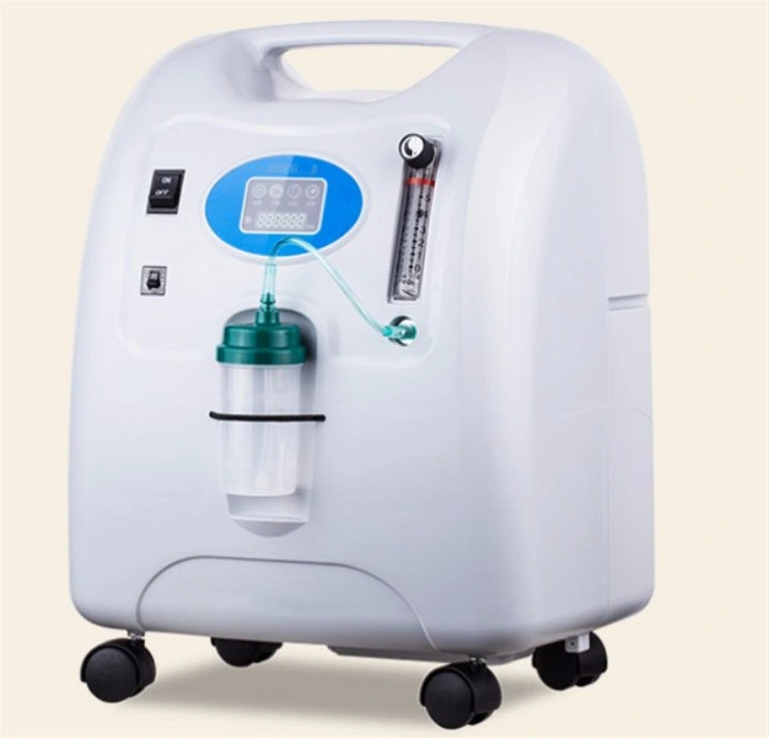 5L Oxygen Concentrator Medical Nebulizer Oxygen Concentrator Oxygen Breathing with 93% High Purity, Low Purity Alarm