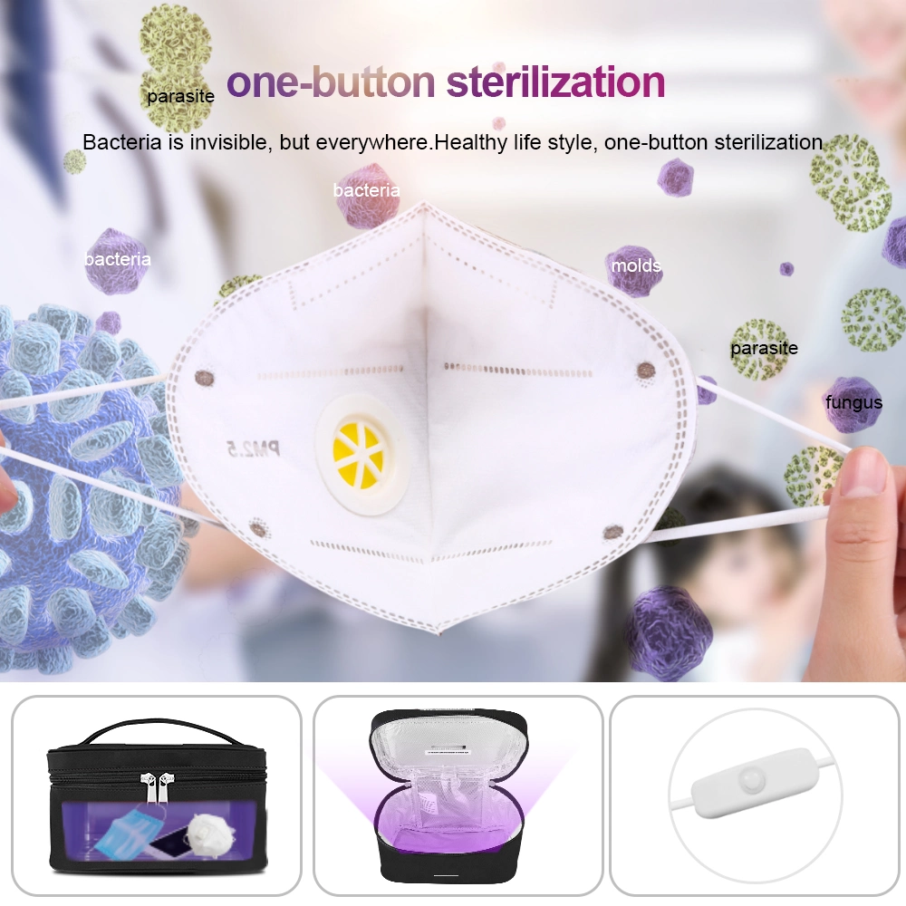 Custom UVC LED Sterilization Bag Portable USB Disinfection Kit System Sterilization UV Sterilizer Bag
