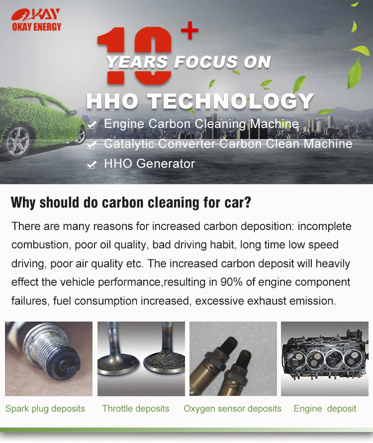 Car Care Hho Gas Generator Diesel Engine Oil Carbon Remover