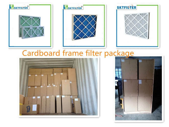 Pleat Fine Filter with Cardboard Frame
