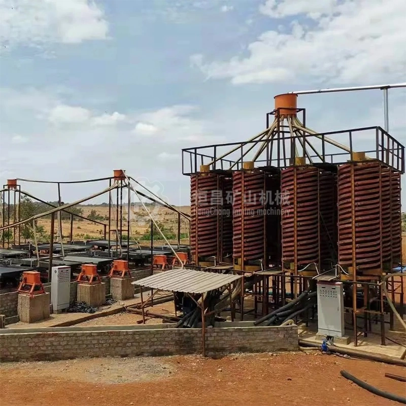 Gold Mining Equipment Gravity Separating Spiral Chute Gold Separator for Chrome Ore Beneficiation