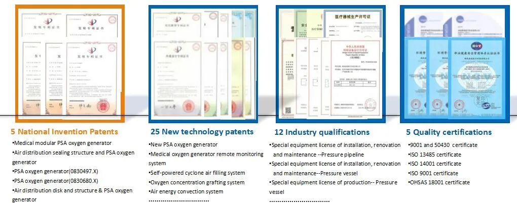 Medical Equipment for Psa Oxygen Plants O2 Generator System in Large Sized Hospital