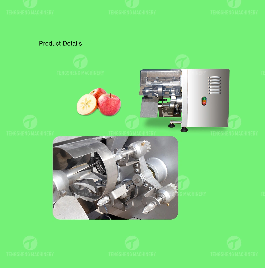 Automatic Apple Peeling Coring Cutting Machine Apple Peeling and Pitting Machine Separating Machine (TS-P50)