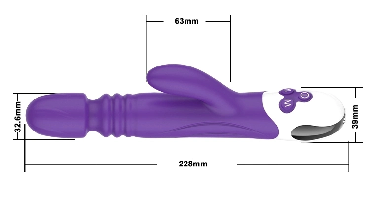 7 Mode Vibration Sucking 4 Pat Flap Function Big Size Vibrator Sex Toy Women Adult Silicone Vibrator
