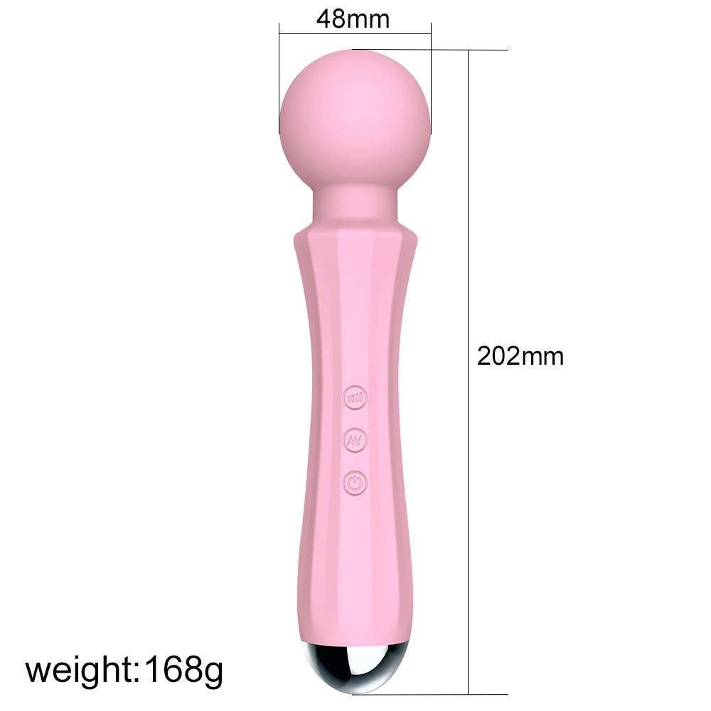 Cute Handheld Girl Sex Toy Power Vibrating Wand Massager
