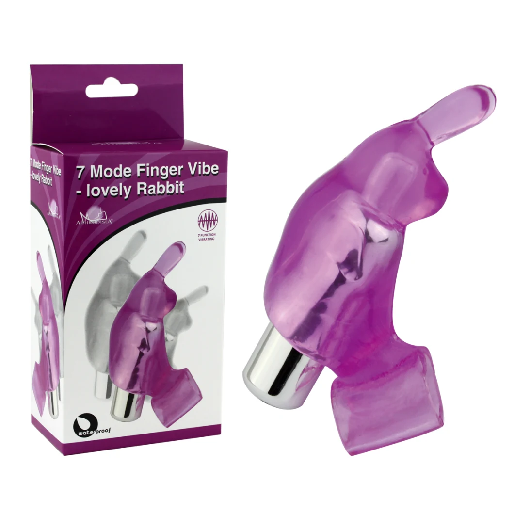 Sex Toys 7 Mode TPE Rabbit Lady Finger Vibrator
