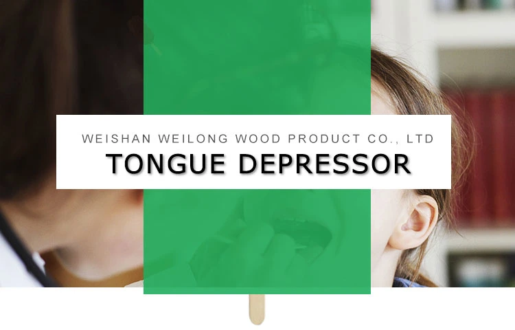 Clean Wooden Tongue Depressor Medical Wooden Tongue Depressor