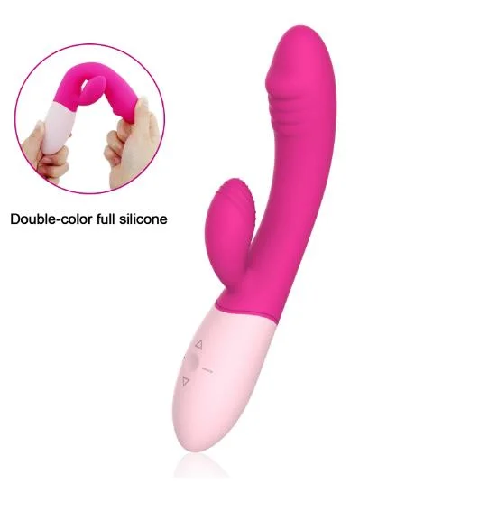 Hot Sell Silicone Dildo 30 Speeds Vibration Rabbit Vibrator Dildo Sex Toy
