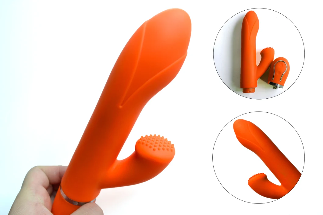 Soft Rabbit Vibrator 10 Mode G-Spot Dildo Clitoris Wand Massager
