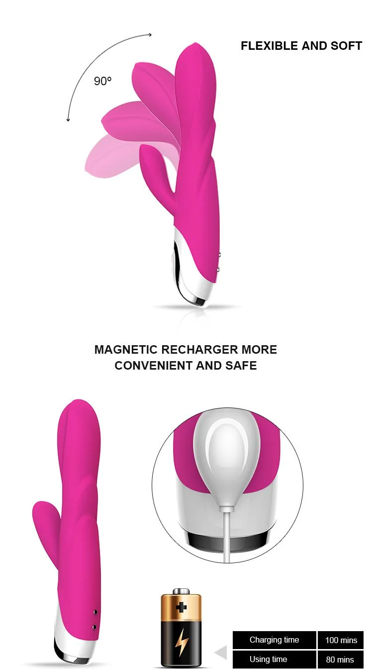 2021 Best Seller USB Recharge 12 Speed Massage Vibrator Dildo for Female Women Sex Toys