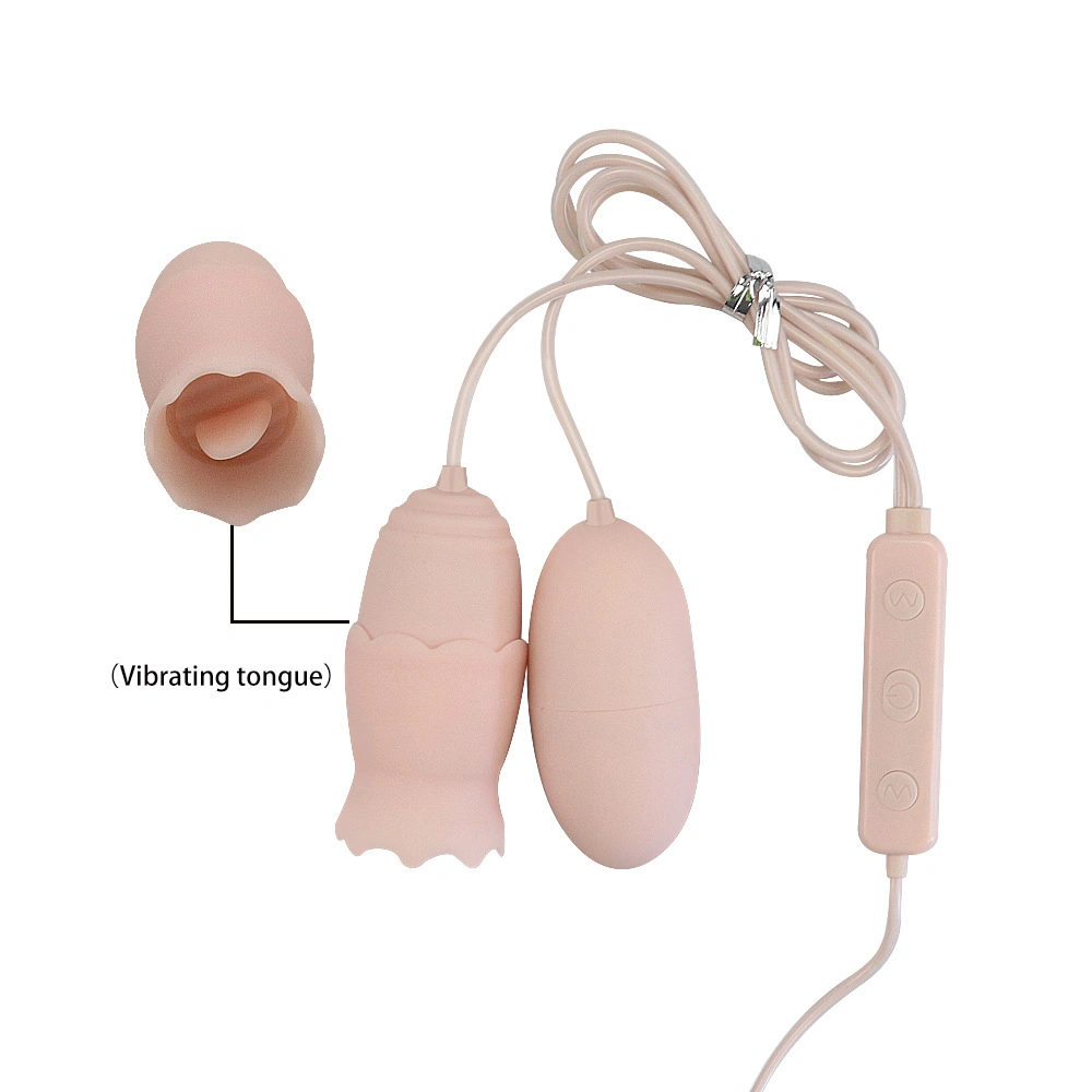 10 Patterns Rechargeable Powerful Double Love Eggs Vibrator Sex Toy for Women
