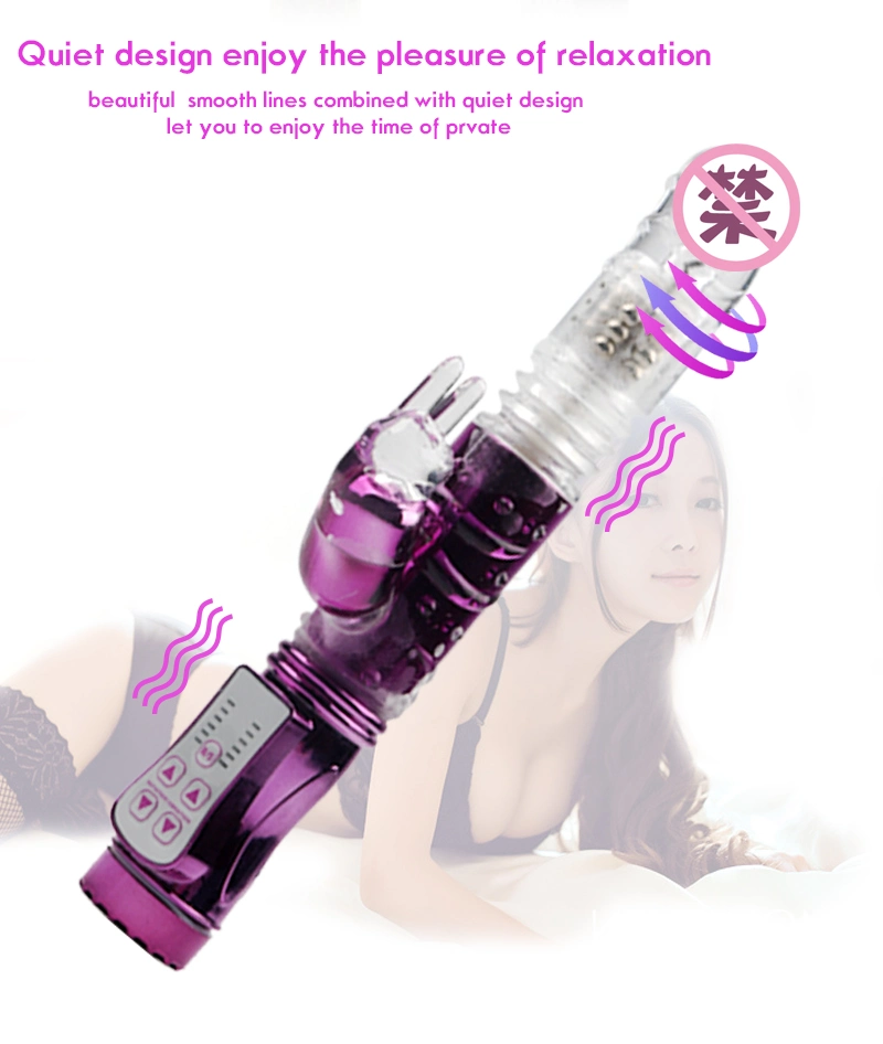Women Sex Toy Rabbit Vibrator Rotation Function Vaginal Vibrator for Pussy
